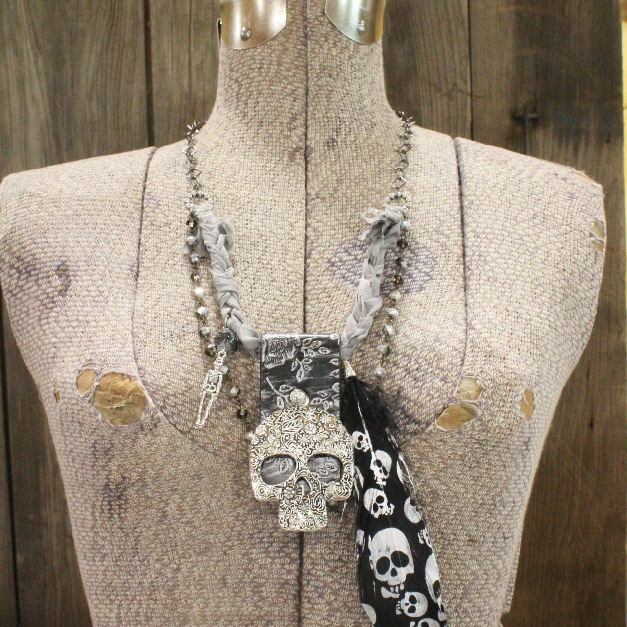 Scary Skull Layered Necklace