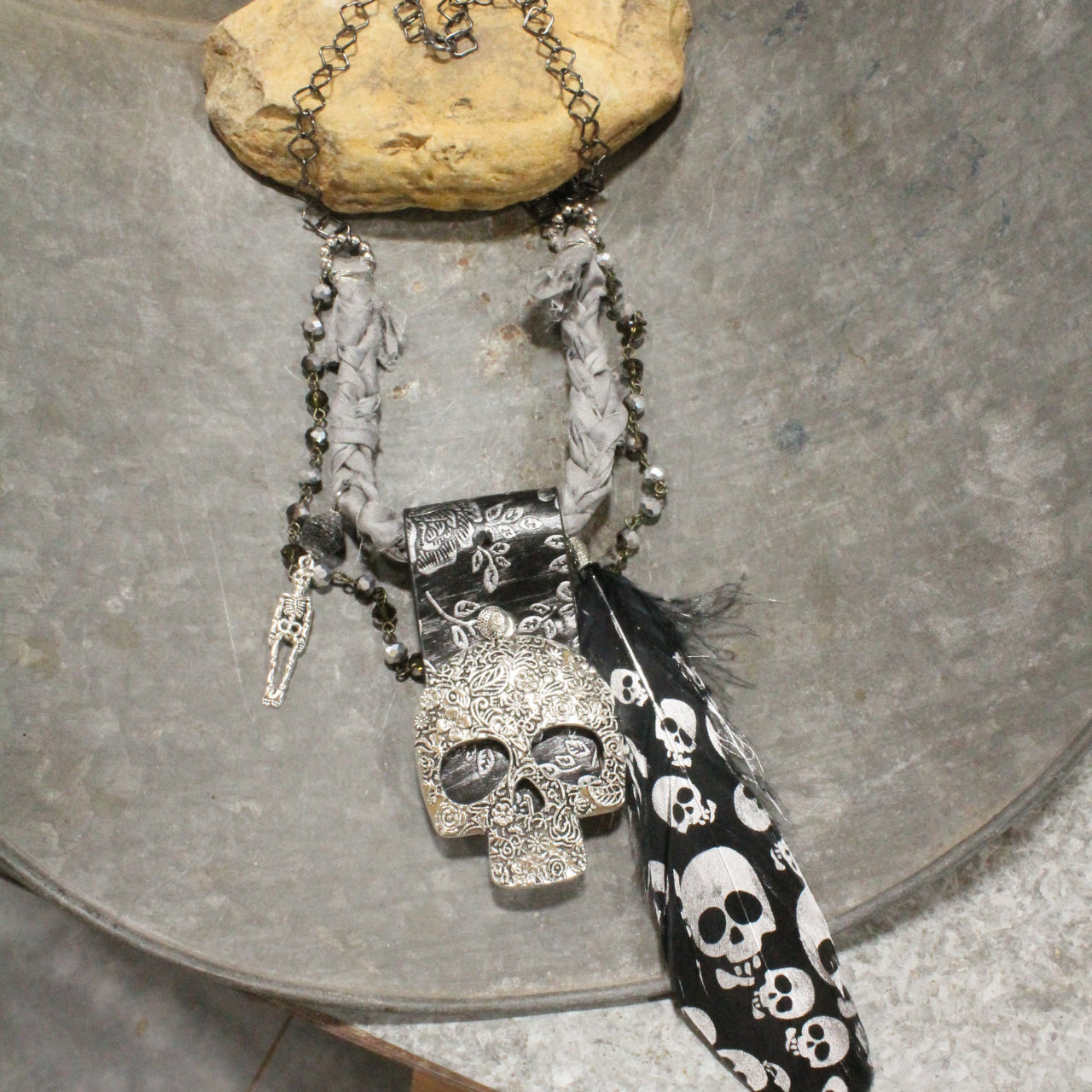 Scary Skull Layered Necklace