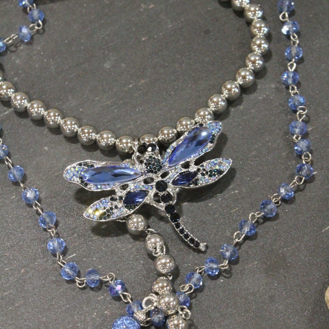 Dragonfly Lane Blue Layered Necklace