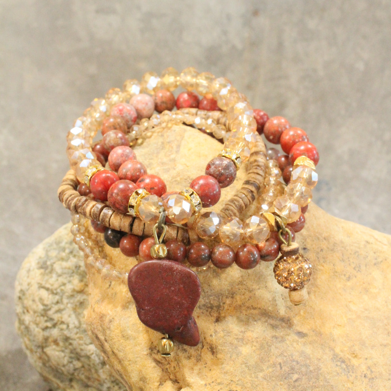 Vintage Stone & Sass Bracelet Set