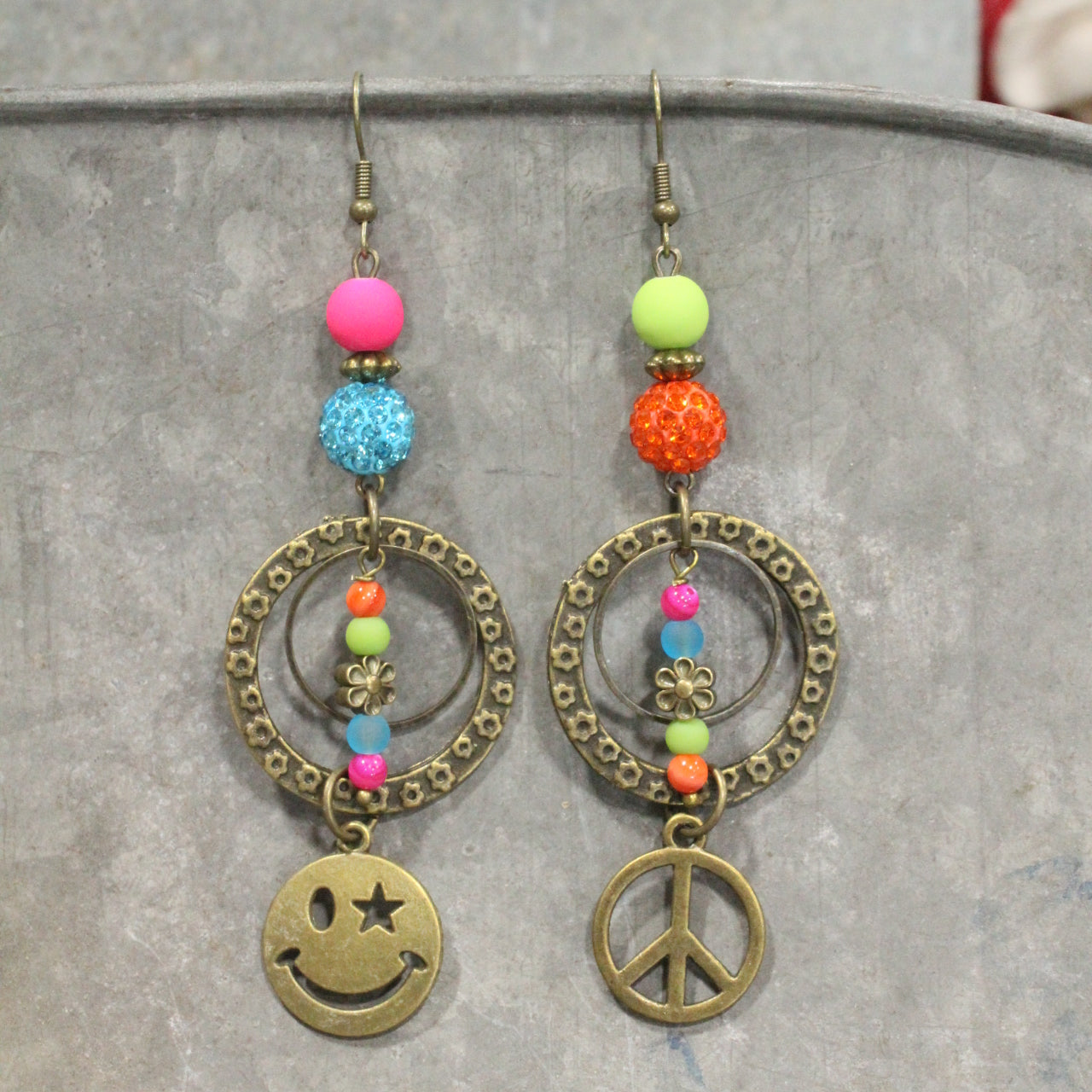 Peace, Love , & Mama Dangle Earrings