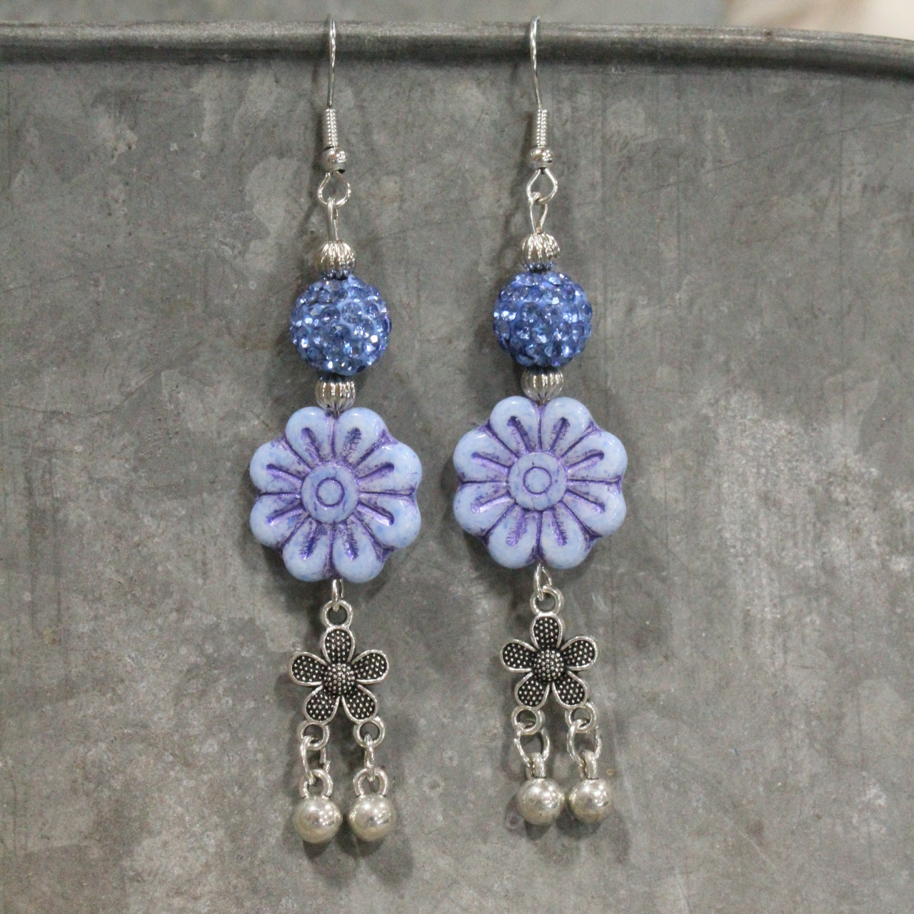 Dragonfly Lane Blue Dangle Earrings