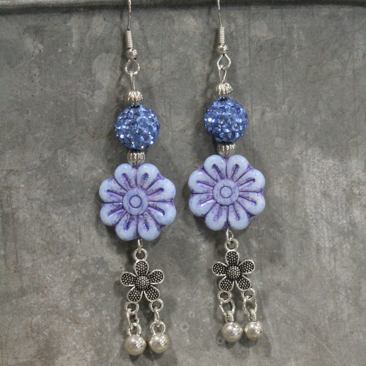 Dragonfly Lane Blue Dangle Earrings