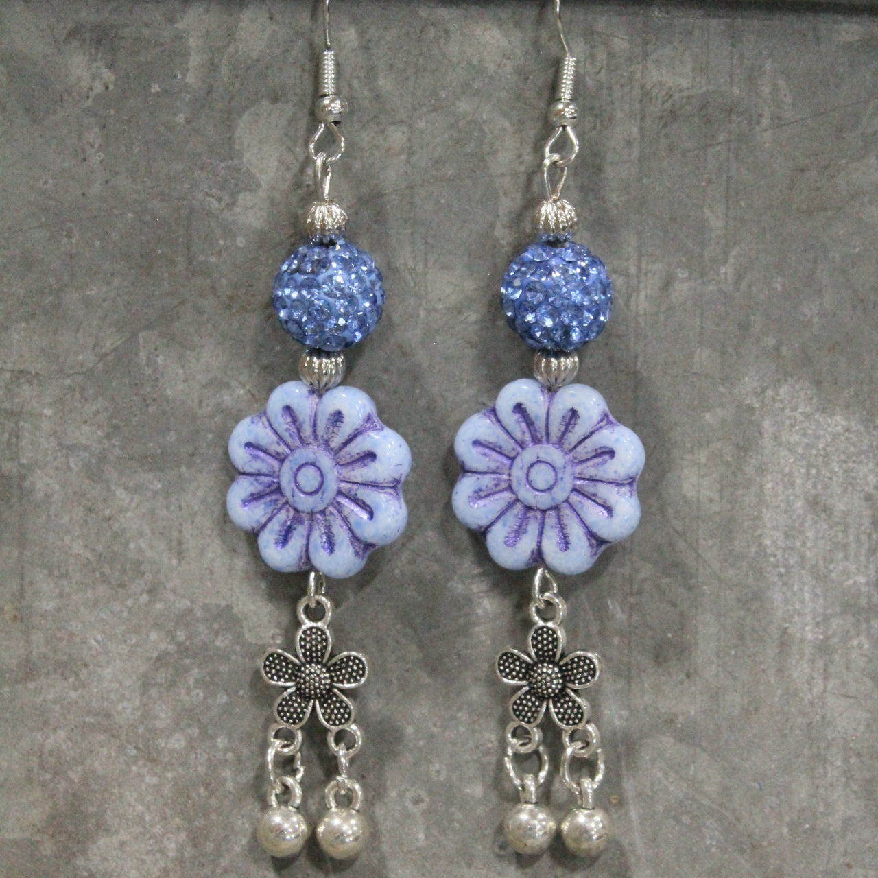 Dragonfly Lane Blue Dangle Earrings