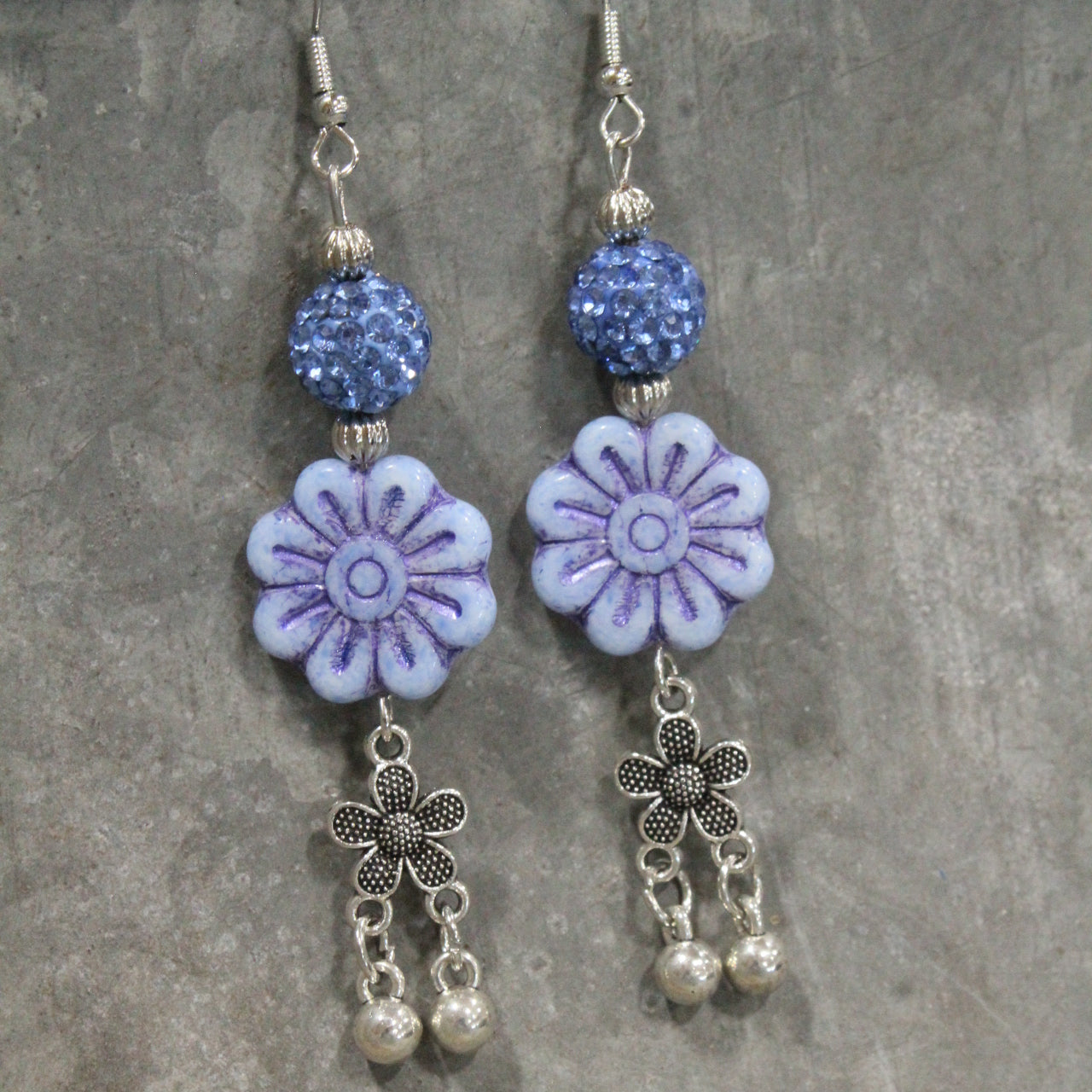 Dragonfly Lane Blue Dangle Earrings